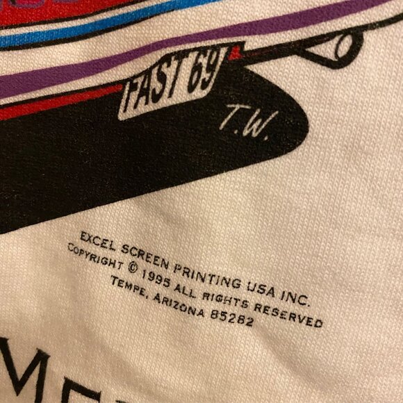 Official Get Your Kicks Route 66, 1995 Graphic T- Shirt-Royal Avalon, Medium - Picture 4 of 5